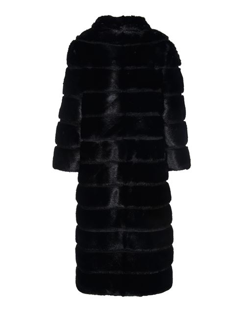 Mink fur coat SIMONETTA RAVIZZA | MARGHERITAZ1BLACK